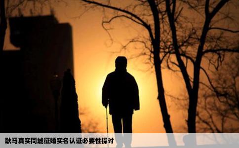 耿马真实同城征婚实名认证必要性探讨