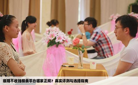临翔不收钱相亲平台哪家正规？真实评测与选择指南