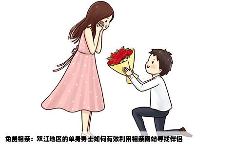 免费相亲：双江地区的单身男士如何有效利用相亲网站寻找伴侣