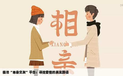 临沧“单身交友”平台：寻找爱情的真实路径