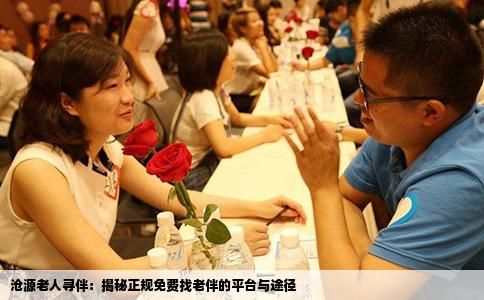 沧源老人寻伴：揭秘正规免费找老伴的平台与途径