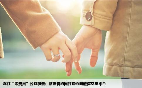双江“零费用”公益相亲：临沧有约网打造透明诚信交友平台
