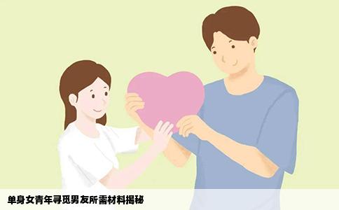 单身女青年寻觅男友所需材料揭秘