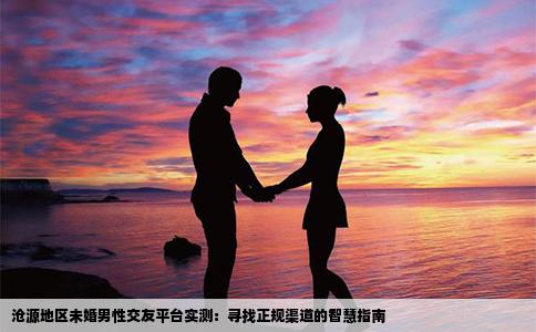 沧源地区未婚男性交友平台实测：寻找正规渠道的智慧指南