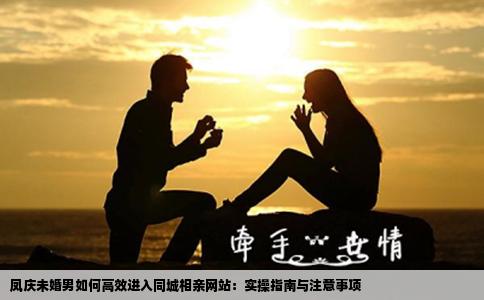 凤庆未婚男如何高效进入同城相亲网站：实操指南与注意事项