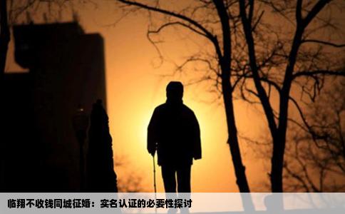 临翔不收钱同城征婚：实名认证的必要性探讨